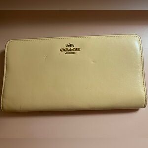 Coach pale peachy pink leather Wallet
